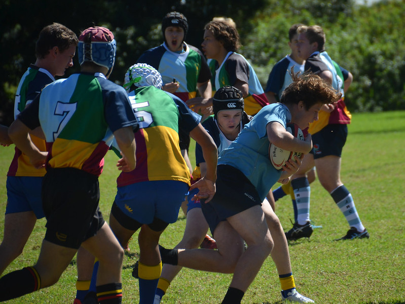 Match day action at Wakehurst Rugby Park